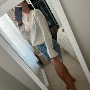 Silk blouse no collar